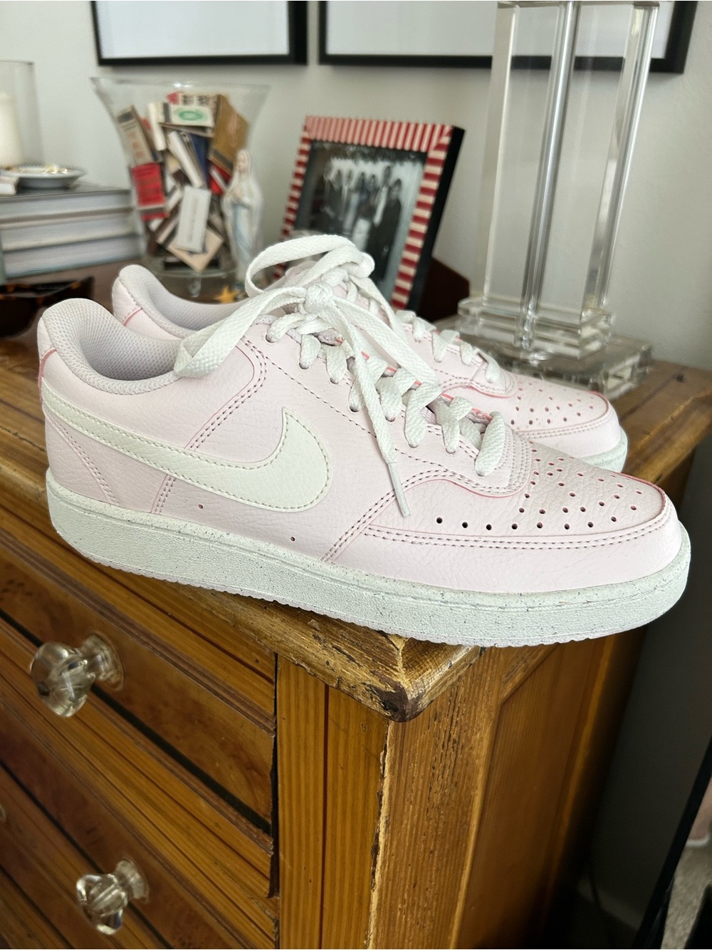Pink Nike women’s sneakers